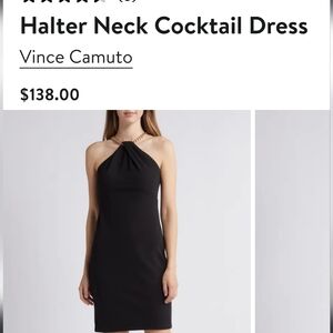VINCE CAMUTO NWT Halter Chain Neck Cocktail Dress Size 10